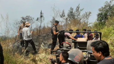 Tanggulangi Karhutla, Kapolres Pasuruan Blusukan Ke Hutan