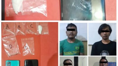Satresnarkoba Polres Madiun Ringkus 4 Pengedar Sabu