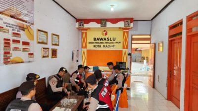 Pastikan Tahapan Pemilu 2024 Aman Pores Madiun Kota Gelar Patroli