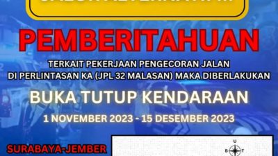 Polres Probolinggo Siapkan Rute Alternatif Antisipasi Macet Di Pelebaran Jalan Perlintasan Rel KA Malasan