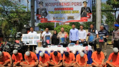 Polres Kediri Kota Ungkap 6 Kasus Sekaligus