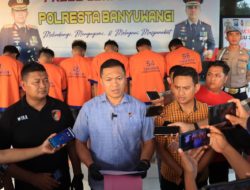 Pelaku Pengeroyokan di Taman Sritanjung Berhasil Dibekuk Polresta Banyuwangi