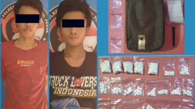Dua Pengedar Asal Sidoarjo Diamankan Anggota Satresnarkoba Tanjung Perak