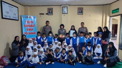 Gelar POLSANAK, Polsek Karangrejo Kedatangan Puluhan Siswa PAUD