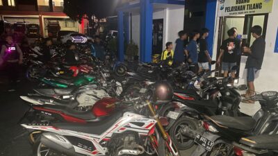 Polres Blitar Kota Jaring 44 Motor Berknalpot Tidak Sesuai Spektek