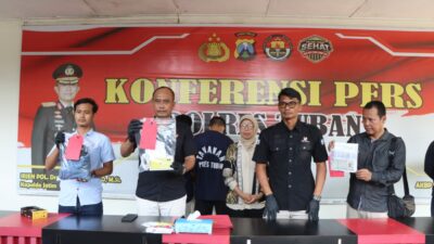 Polisi Berhasil Amankan Pria yang Viral Terekam CCTV Curi Hp di Tuban