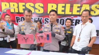 Berbekal Rekaman CCTV, 3 Pelaku Curanmor di Taklukan Polsek Simokerto