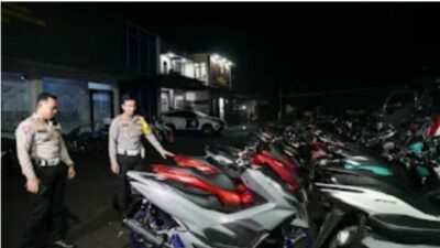 Bubarkan Balap Liar, Polres Bangkalan Amankan 52 Sepeda Motor