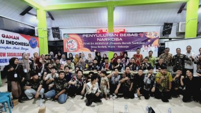 JELAJAH NEGERI UNTUK ANAK BANGSA, GSI BARENG PEMDES BERBEK DAN BNN SIDOARJO SOSIALISASI P4GN