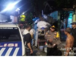 Antisipasi Tawuran dan Gangster, Unit Reskrim Polsek Semampir Telusuri Titik Rawan