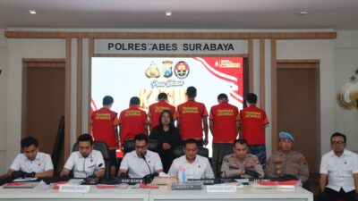 Satreskrim Polrestabes Surabaya Berhasil Ungkap Judol, 6 Tersangka Diamankan