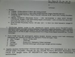 Mengaku Polisi dari Polda Jatim, Deptcolektor Leasing MPM di Laporkan ke Polres Lamongan