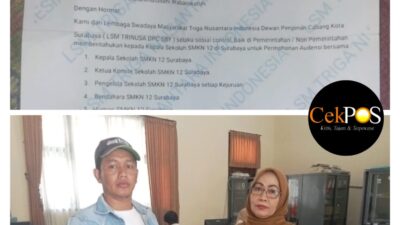 Diduga Kepala Sekolah dan Komite Enggan Ditemui, LSM TRINUSA Layangkan Surat Audensi