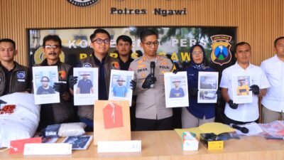 Polres Ngawi Berhasil Ungkap Penipuan Online, 5 Tersangka dari Dalam Lapas Madiun