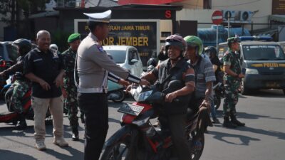Ops Zebra Semeru 2024 Polres Jember Bersama Forkopimda Sosialisasikan Keselamatan Berlalu Lintas