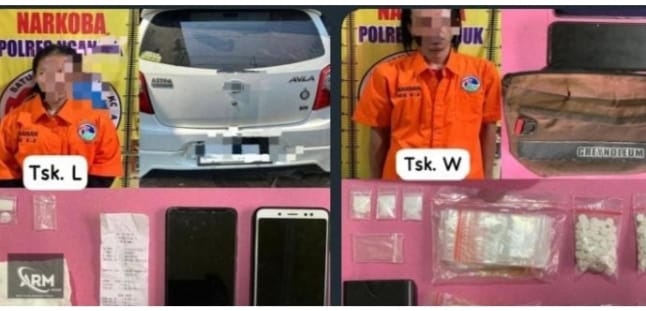 Foto ; Polres Nganjuk Berhasil Ungkap Kasus Narkoba, Dua Tersangka Diamankan