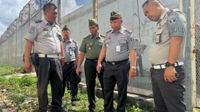Perkuat Sinergi Keamanan dan Pembinaan, Lapas Narkotika Kelas IIA Pamekasan kedatangan Danramil 01 Kota Pamekasan