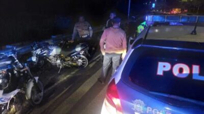 Patroli Kamtibmas Polres Bangkalan Bubarkan Aksi Balap Liar dan Amankan 16 Unit motor