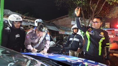 Harkamtibmas Jelang Nataru, Polres Kediri Kota Tindak Puluhan Motor Tidak Sesuai Spek