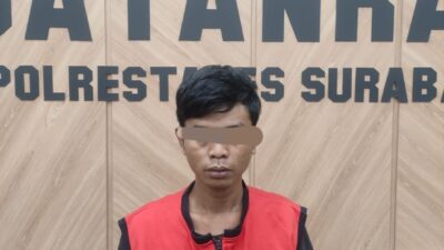 Satu dari Tiga Pelaku Spesialis Curanmor Dibekuk Satreskrim Polrestabes Surabaya