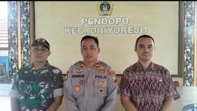 Foto : Polsek Driyorejo Pastikan Pengamanan Malam Tahun Baru 2025 Berjalan Aman dan Kondusif
