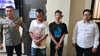 Satresnarkoba Polres Nganjuk Amankan Dua Tersangka Pengedar Sabu Mencapai 11,30 gram