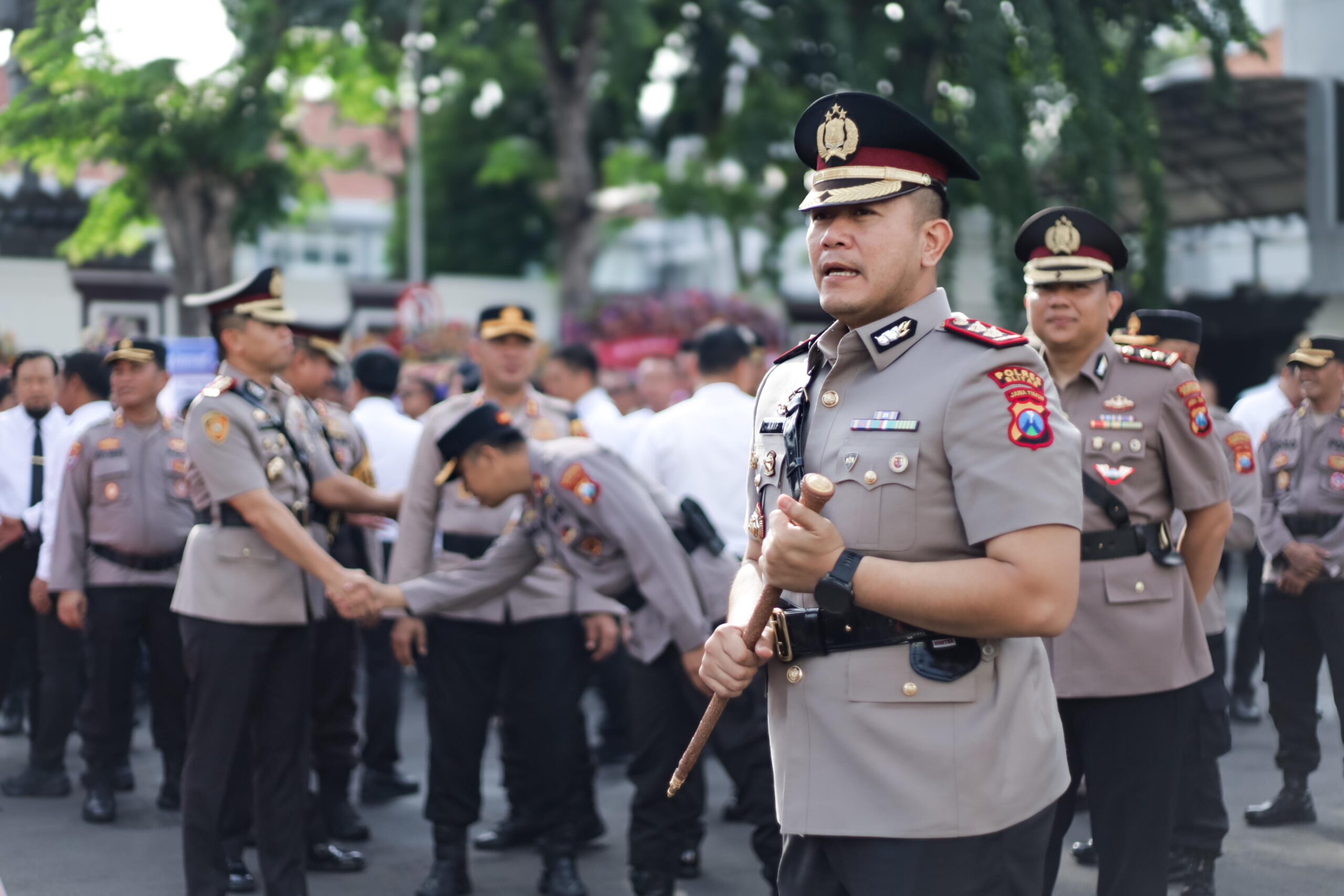 Foto : Pisah Sambut Anggota Polrestabes Surabaya: Kombes Pol Luthfie Sulistiawan Hadirkan Semangat Segar