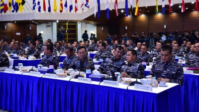 Foto : Implementasikan Kebijakan Pimpinan, Dankodiklatal Ikuti Rapim TNI AL Tahun 2025