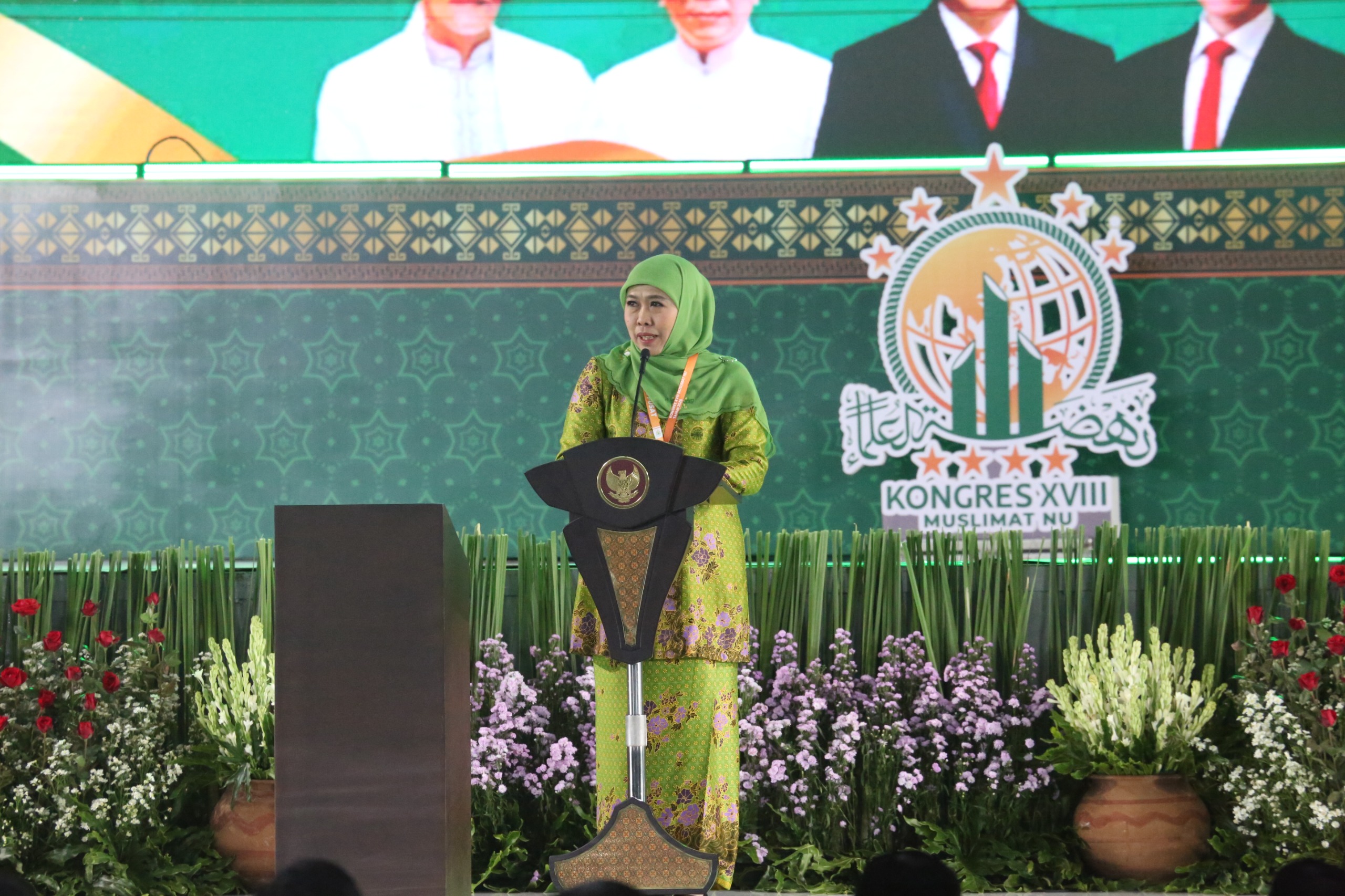 Foto : Dankodiklatal Hadiri Pembukaan Kongres XVIII Muslimat NU Di Jatim