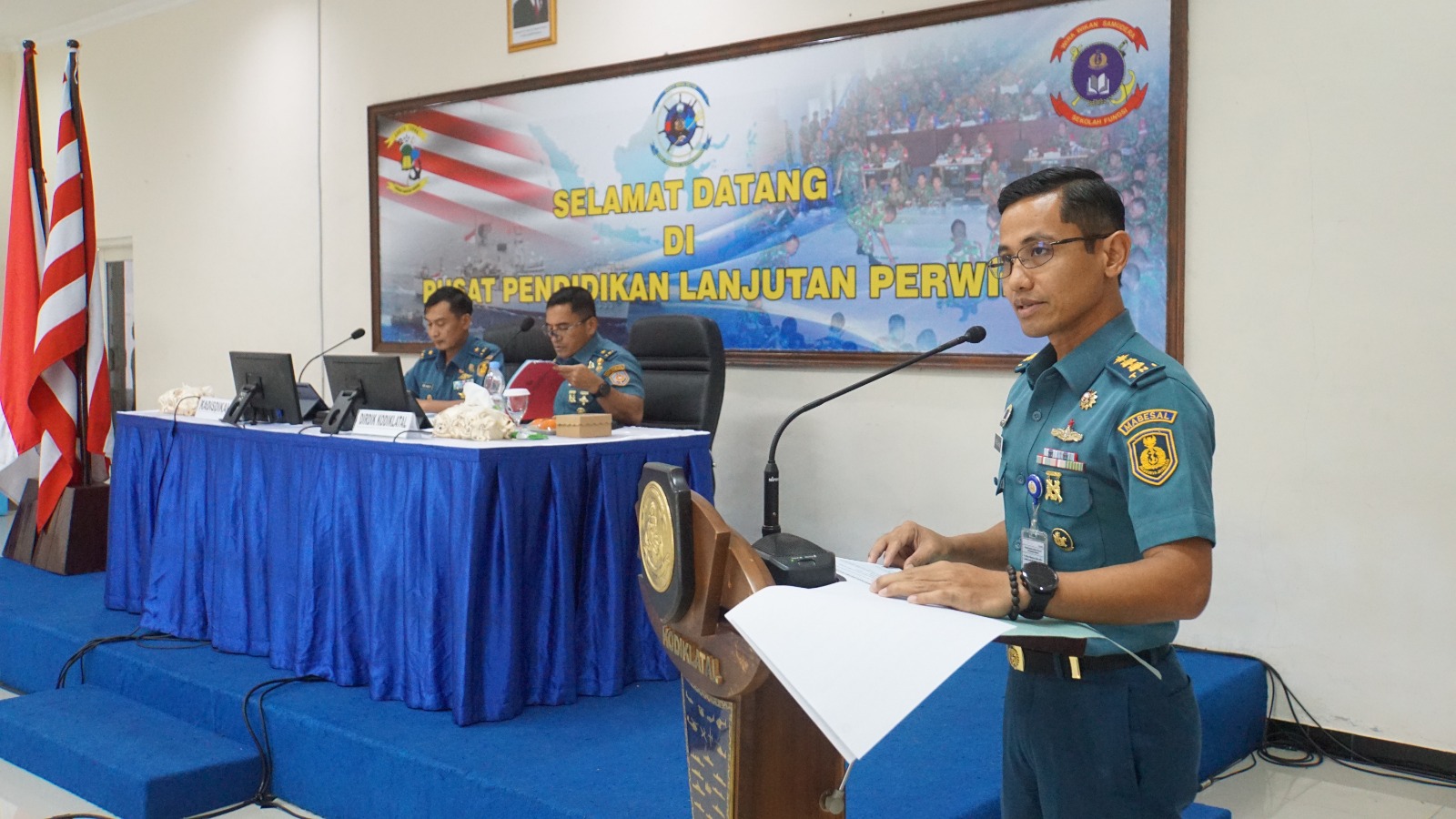 Foto: Puluhan Perwira TNI AL Ikuti Sidang Pantukhir Diklapa TNI AL dan Diklapa Plus TA. 2025 di Kodiklatal
