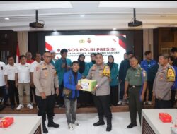 Kapolres Pelabuhan Tanjung Perak Gelar Bakti Sosial Sambut Ramadan Bersama Mahasiswa