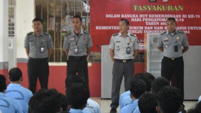 Lapas Narkotika Kelas IIA Pamekasan Gelar Sosialisasi Remisi dan Hak Integrasi kepada Warga Binaan