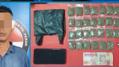 Seorang Penjaga Warkop Kedapatan Simpan Ganja Kering, 33 Klip Ditemukan Polisi
