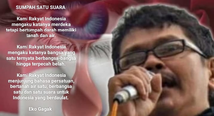 Foto: EKO GAGAK : Berceloteh Tentang Keadaan Bangsa Dan Negaranya