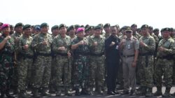 Paban IV Sisdik Ditdik Kodiklatal Hadiri Penyambutan Satgas Yonif 509/BY dari Pamtas RI-PNG