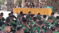 Pasukan Satgas TMMD Ke 124 Tiba Dilokasi, Disambut Danramil 0817/Benjeng
