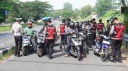 Razia di Pintu Keluar Jembatan Suramadu, Polres Bangkalan Amankan 22 Sepeda Motor