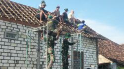 Bangun Harapan Melalui TMMD ke 124, Sasaran RTLH Mulai Dipasangi Atap