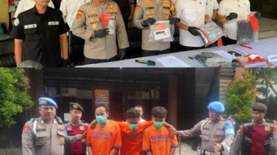 Komplotan Sindikat Jambret Diringkus Tim Gabungan Polrestabes Surabaya dan Polresta Sidoarjo